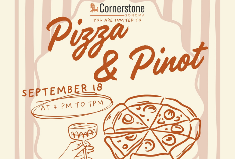 pizza & pinot at cornerstone sonoma sep 2026